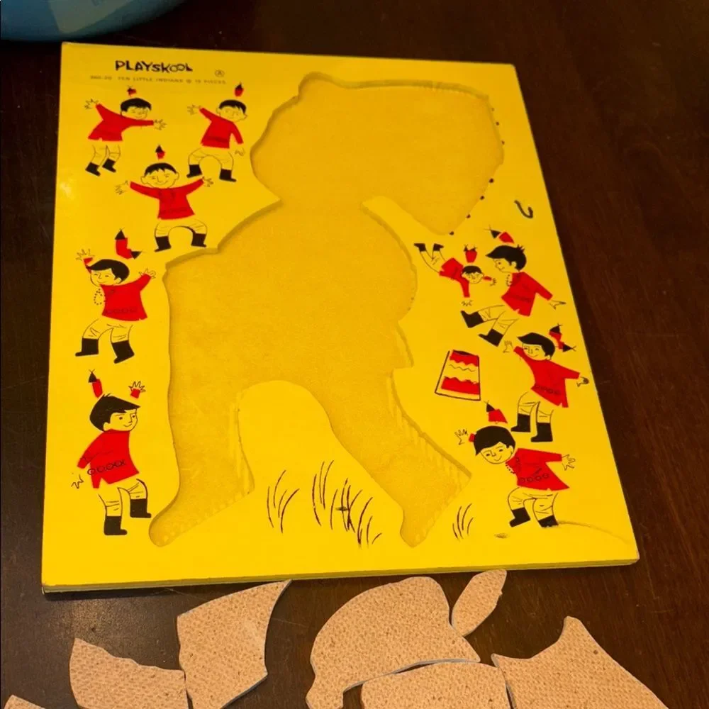 Vintage Playskool Ten Little Indians Puzzle